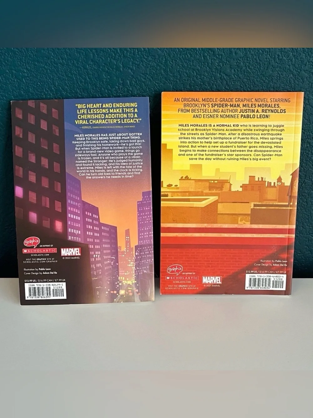Miles Morales: A Spider-Man Graphic Novels by Justin A. Reynolds 2 Books